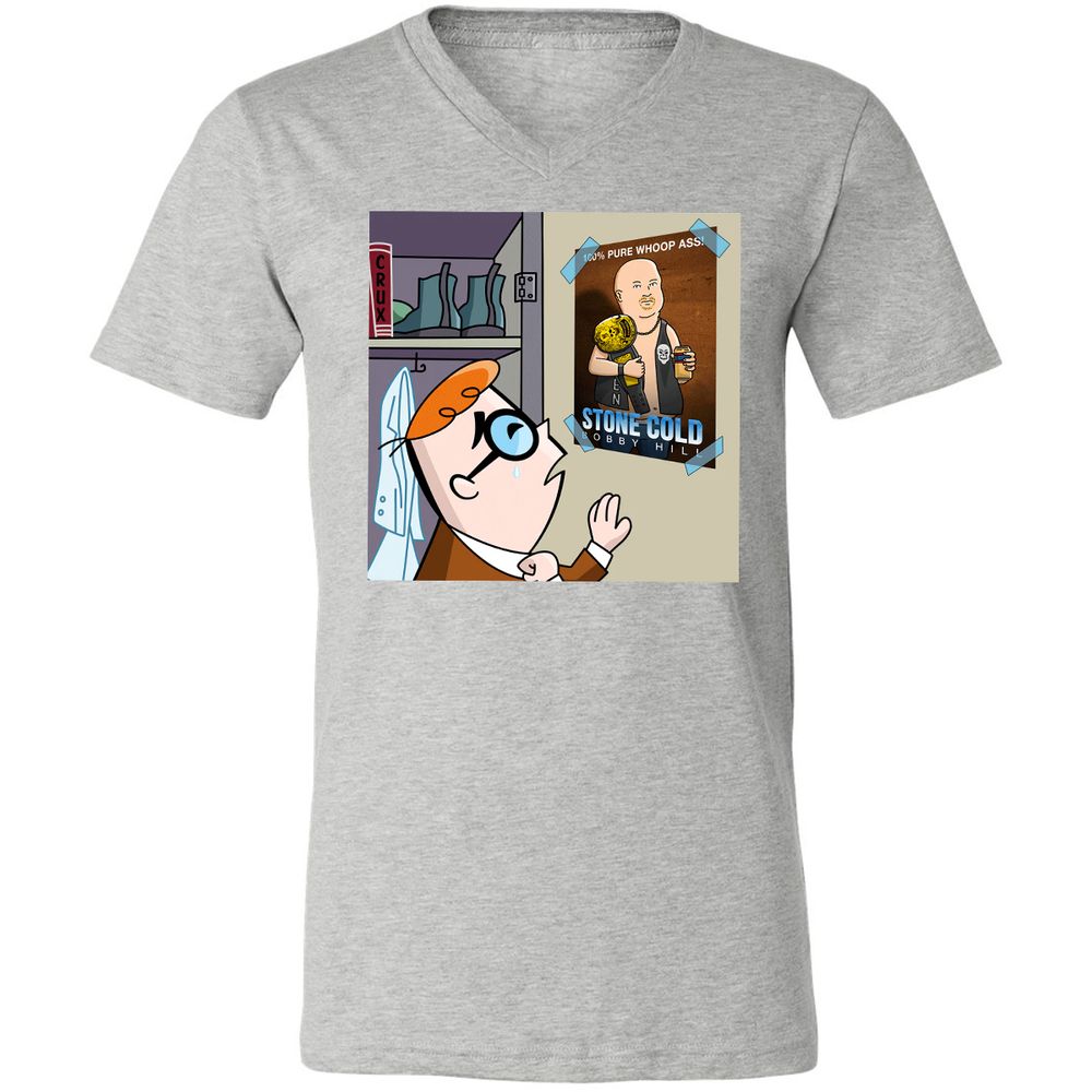 Unisex V-Neck T-Shirt - EYE2AMA6 - Athletic Heather - 7