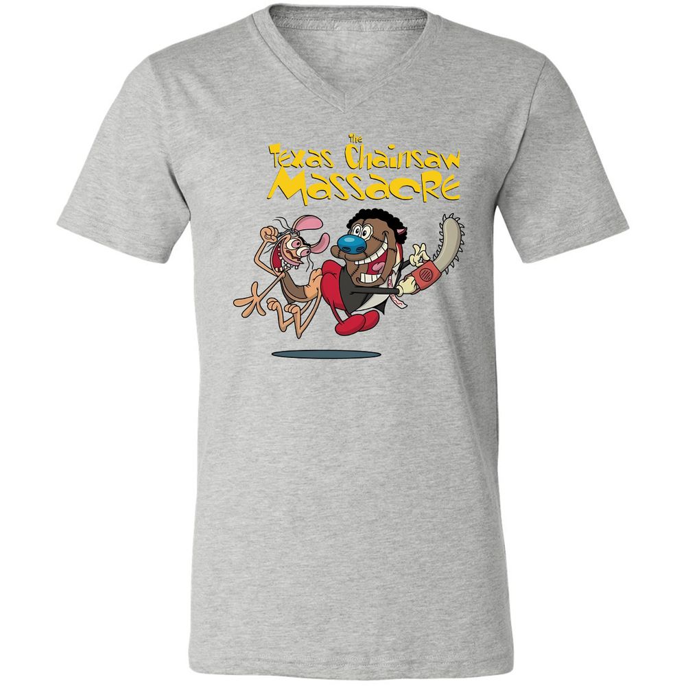 Unisex V-Neck T-Shirt - XM97VNKY - Athletic Heather - 7