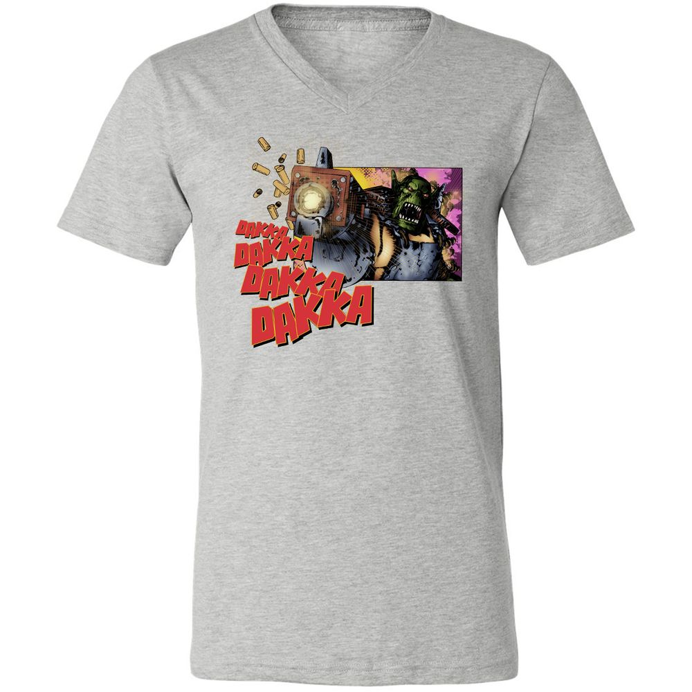 Unisex V-Neck T-Shirt - U9QZC8R1 - Athletic Heather - 7