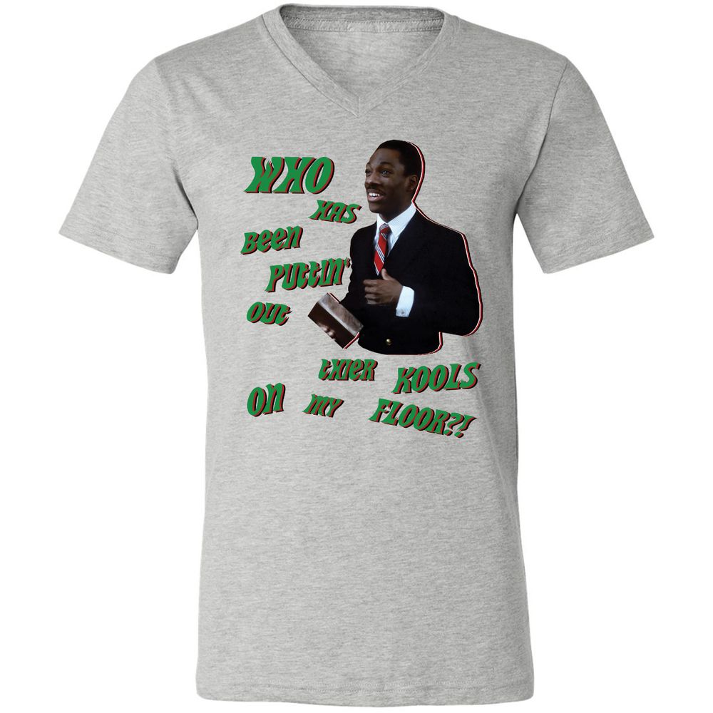 Unisex V-Neck T-Shirt - Q5ZMAA7L - Athletic Heather - 7