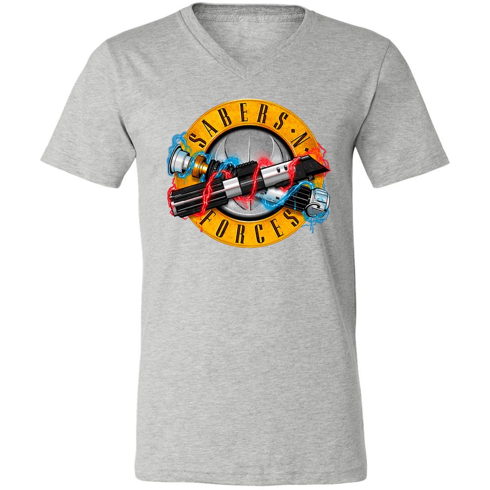 Unisex V-Neck T-Shirt - H4A2SGN2 - Athletic Heather - 7