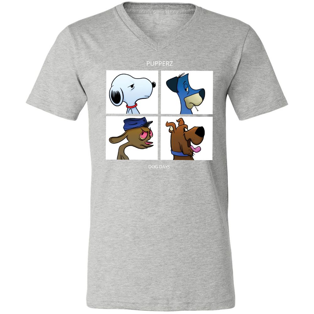 Unisex V-Neck T-Shirt - CE2ZWW8B - Athletic Heather - 7