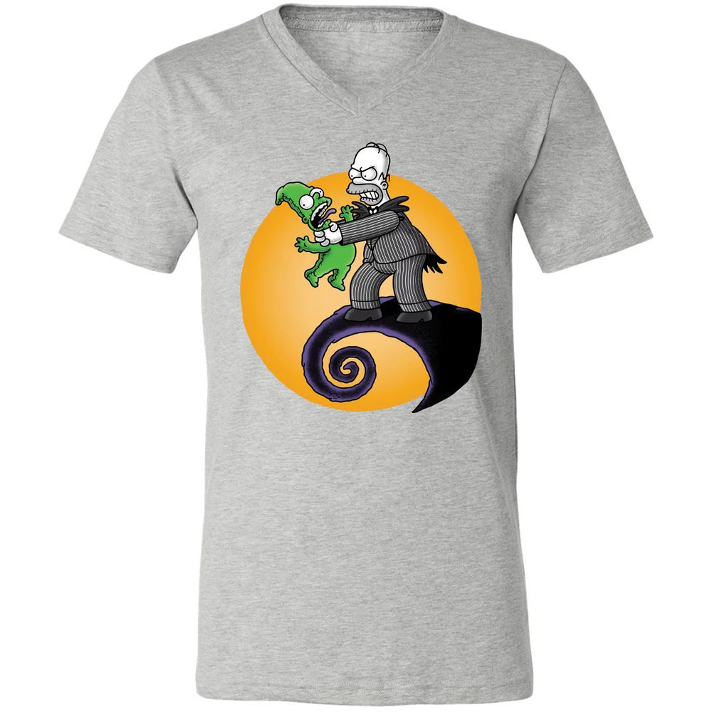 Unisex V-Neck T-Shirt - ZKTMZ4YA - Athletic Heather - 7