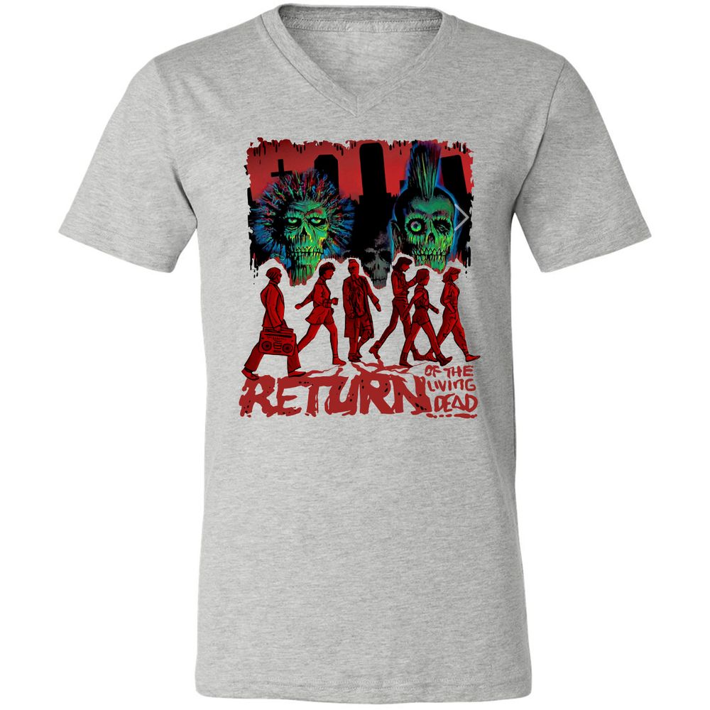 Unisex V-Neck T-Shirt - YMSG5THG - Athletic Heather - 7