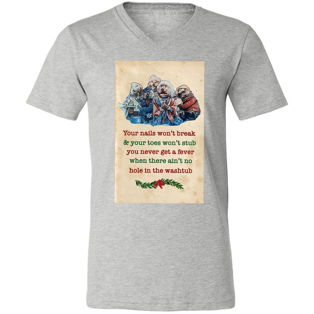 Unisex V-Neck T-Shirt - Y2C1FLXP - Athletic Heather - 7