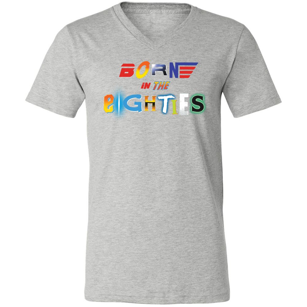 Unisex V-Neck T-Shirt - 92PDAUDL - Athletic Heather - 7