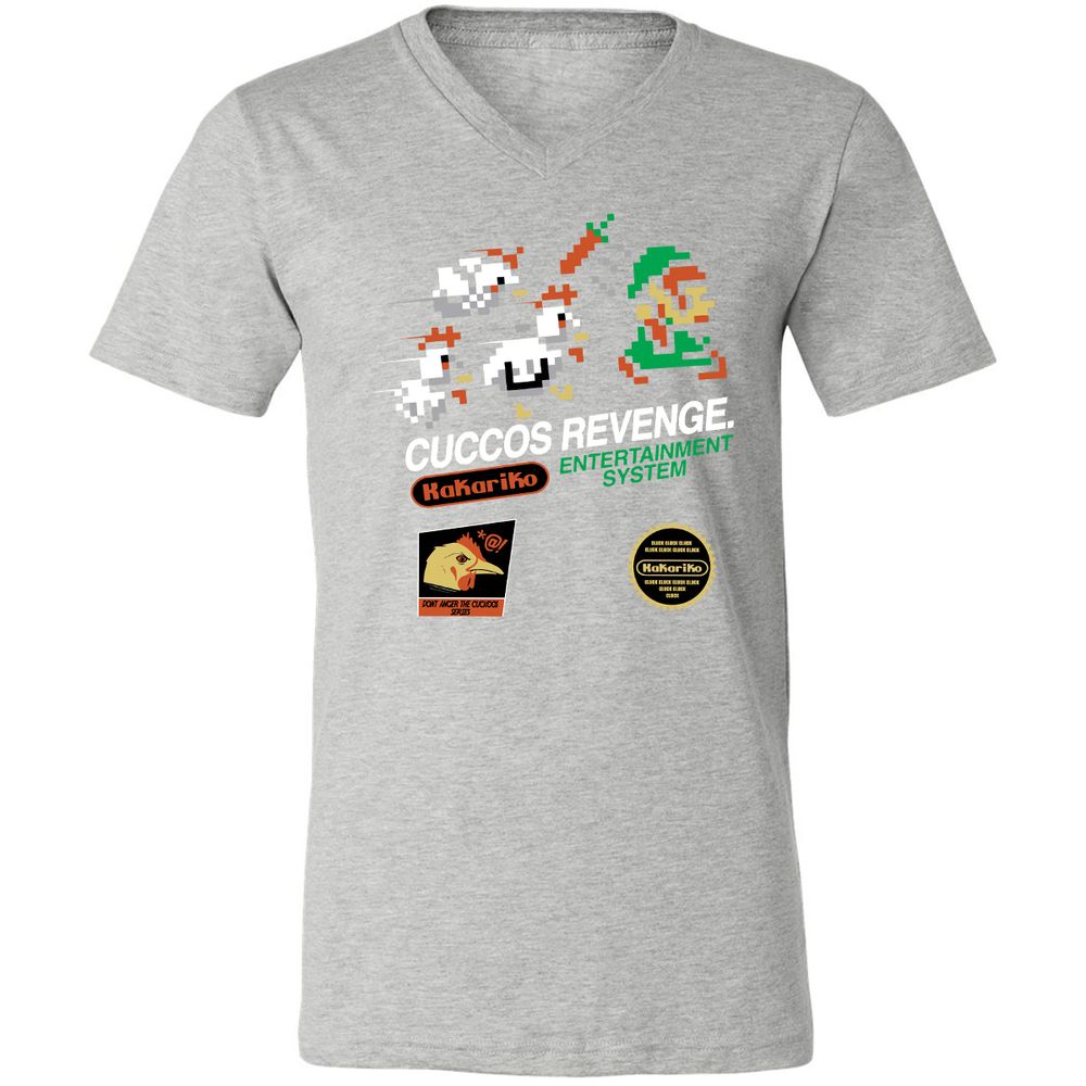 Unisex V-Neck T-Shirt - 5YHBQBQD - Athletic Heather - 7