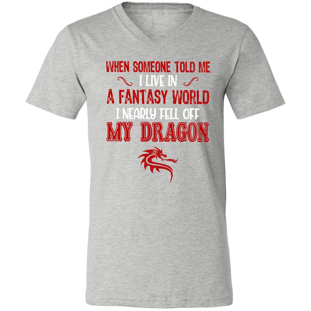 Unisex V-Neck T-Shirt - K66E9AB9 - Athletic Heather - 7