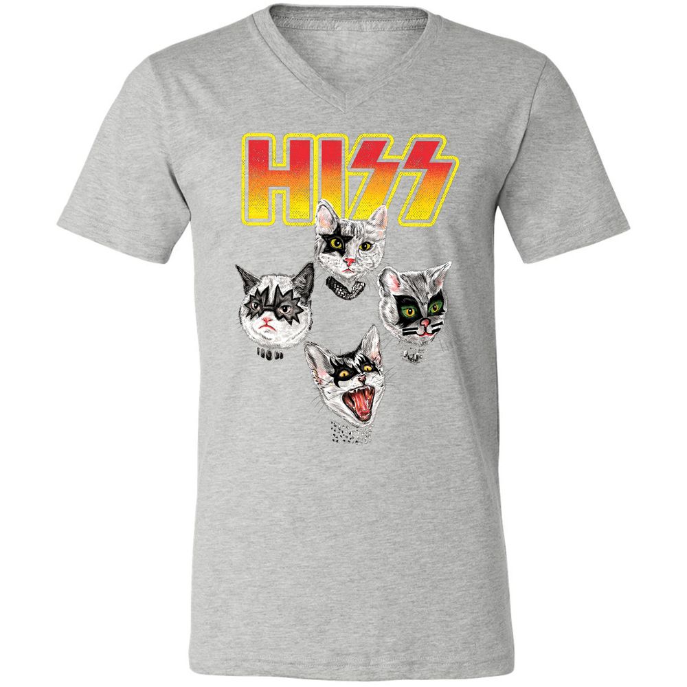 Unisex V-Neck T-Shirt - GQM746DC - Athletic Heather - 7