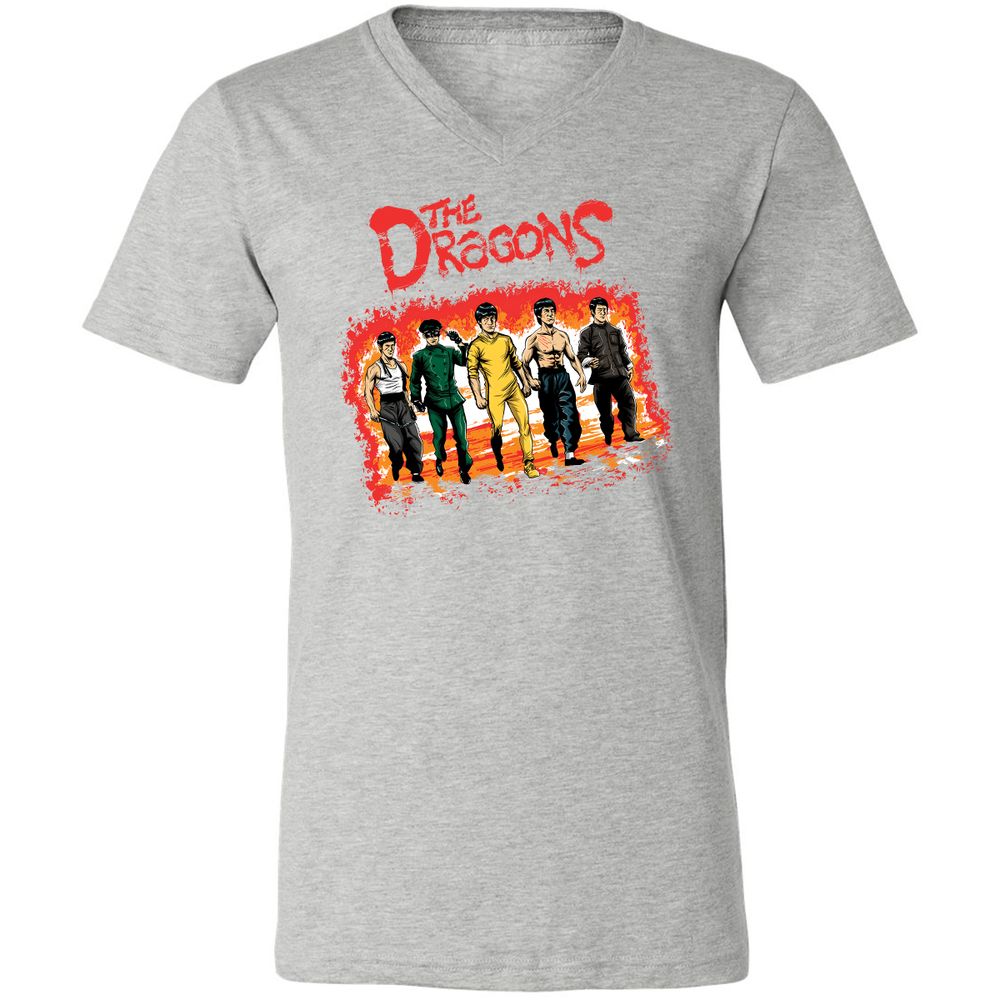 Unisex V-Neck T-Shirt - 2NK7CQP1 - Athletic Heather - 7