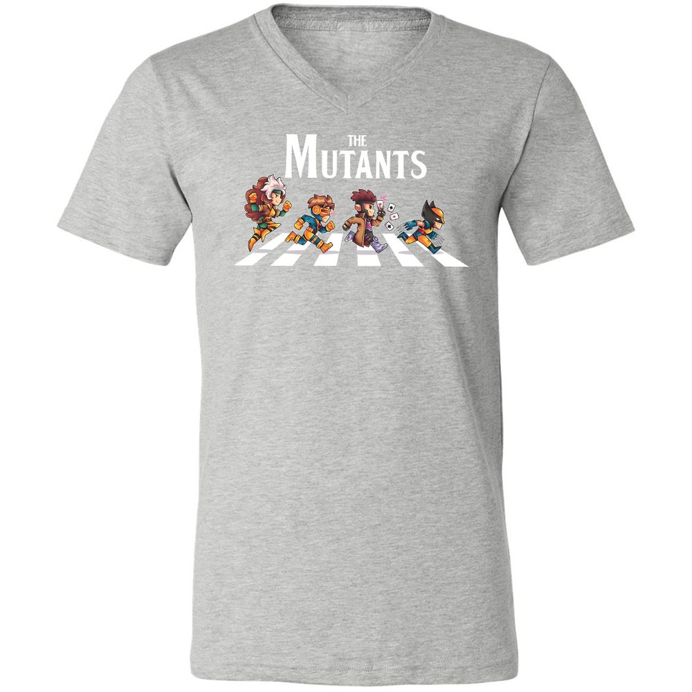 Unisex V-Neck T-Shirt - 3AGCB8Y6 - Athletic Heather - 7