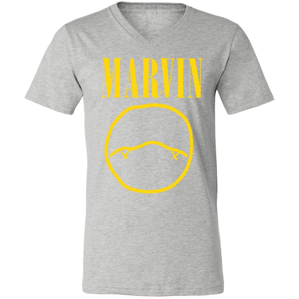 Unisex V-Neck T-Shirt - AV1R88QB - Athletic Heather - 7
