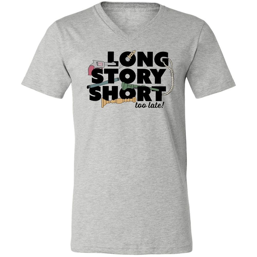 Unisex V-Neck T-Shirt - 11D8ZMA8 - Athletic Heather - 7