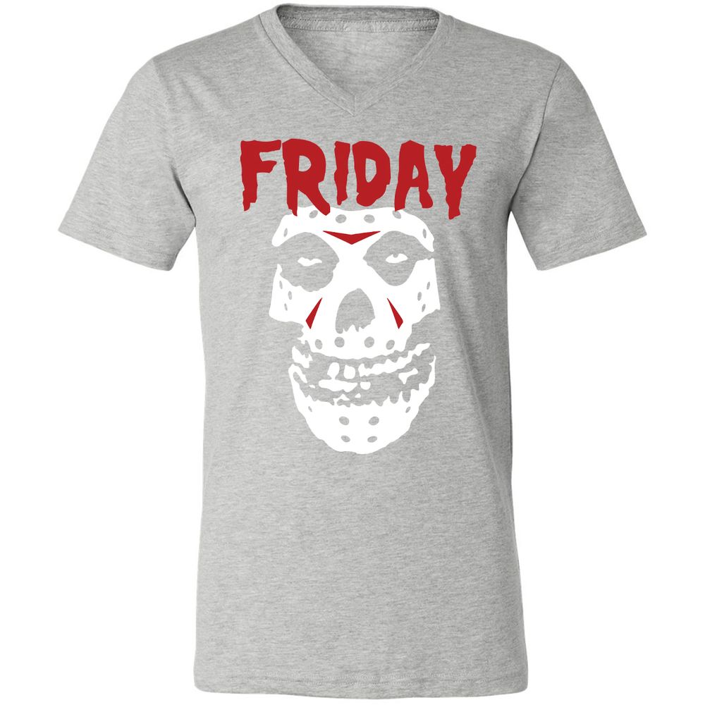 Unisex V-Neck T-Shirt - S3WWMLUY - Athletic Heather - 7