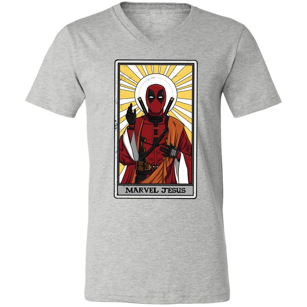 Unisex V-Neck T-Shirt - HNN46VPE - Athletic Heather - 7