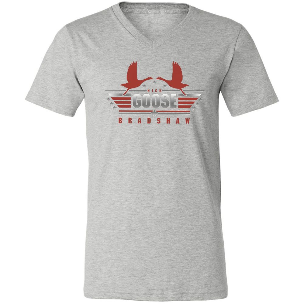 Unisex V-Neck T-Shirt - P6P64REX - Athletic Heather - 7