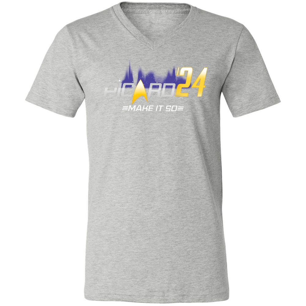 Unisex V-Neck T-Shirt - H6QRDAZW - Athletic Heather - 7