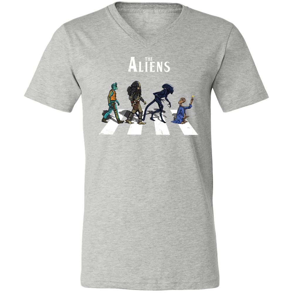 Unisex V-Neck T-Shirt - A22VMUFS - Athletic Heather - 7