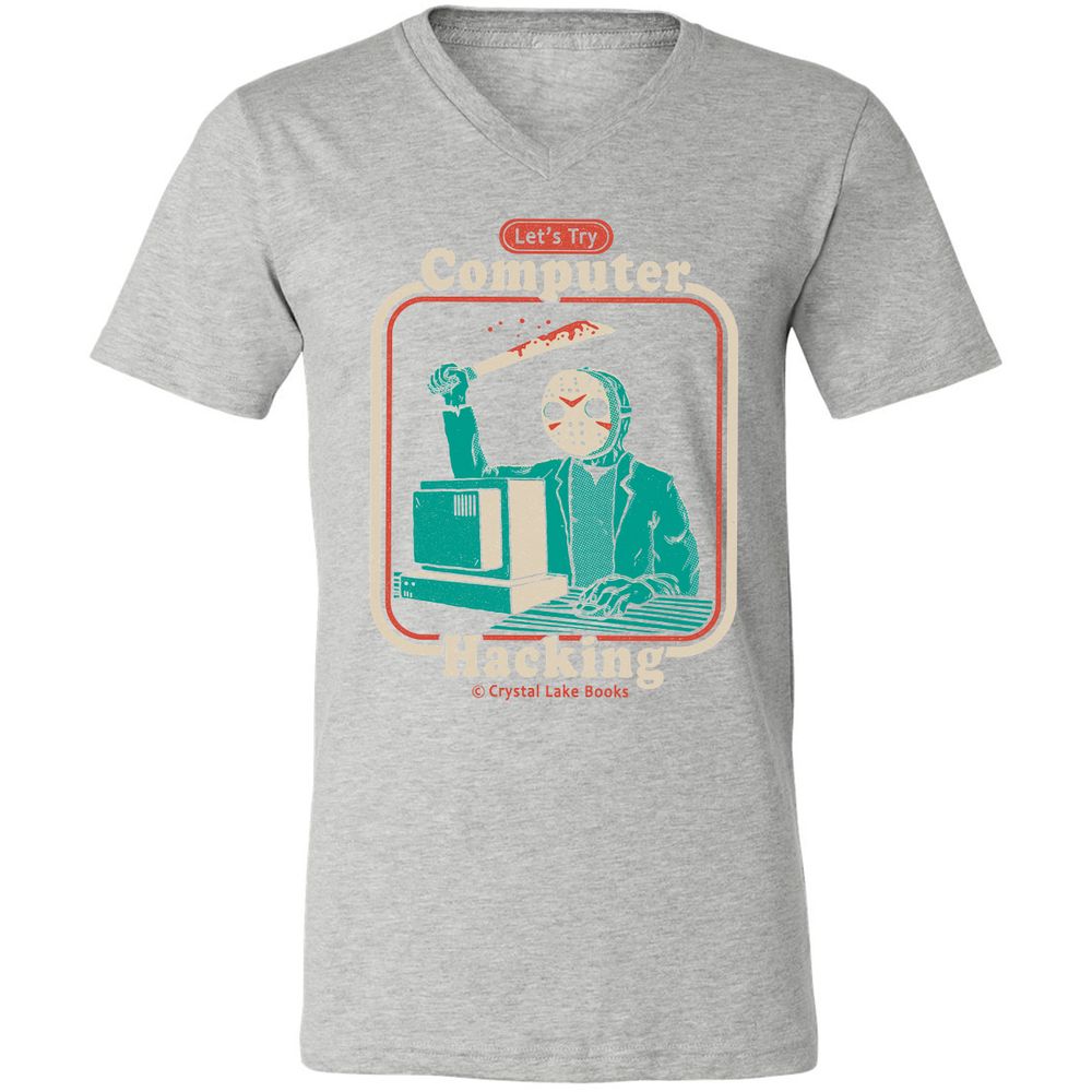 Unisex V-Neck T-Shirt - RGBF95VM - Athletic Heather - 7