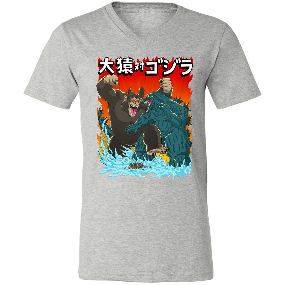 Unisex V-Neck T-Shirt - WSJERS43 - Athletic Heather - 7