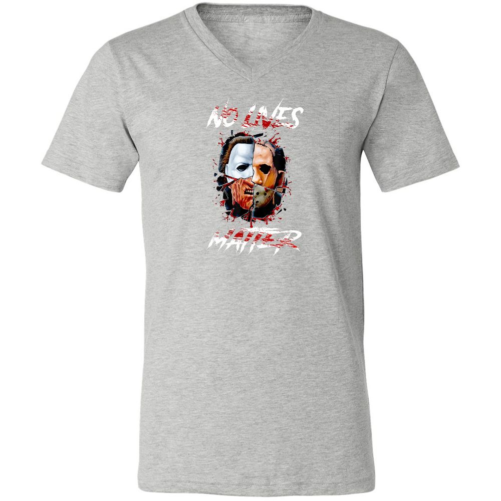 Unisex V-Neck T-Shirt - K1FEBXC3 - Athletic Heather - 7