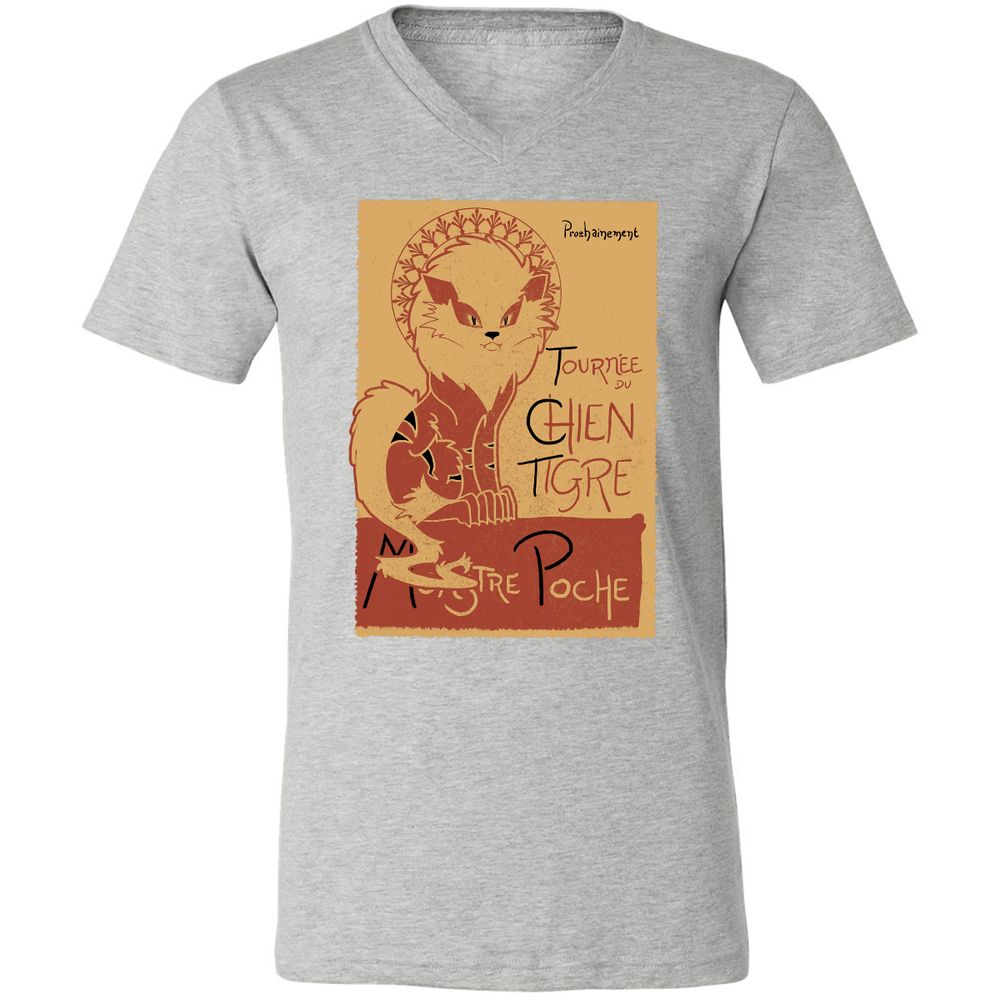 Unisex V-Neck T-Shirt - RN5LJTZE - Athletic Heather - 7