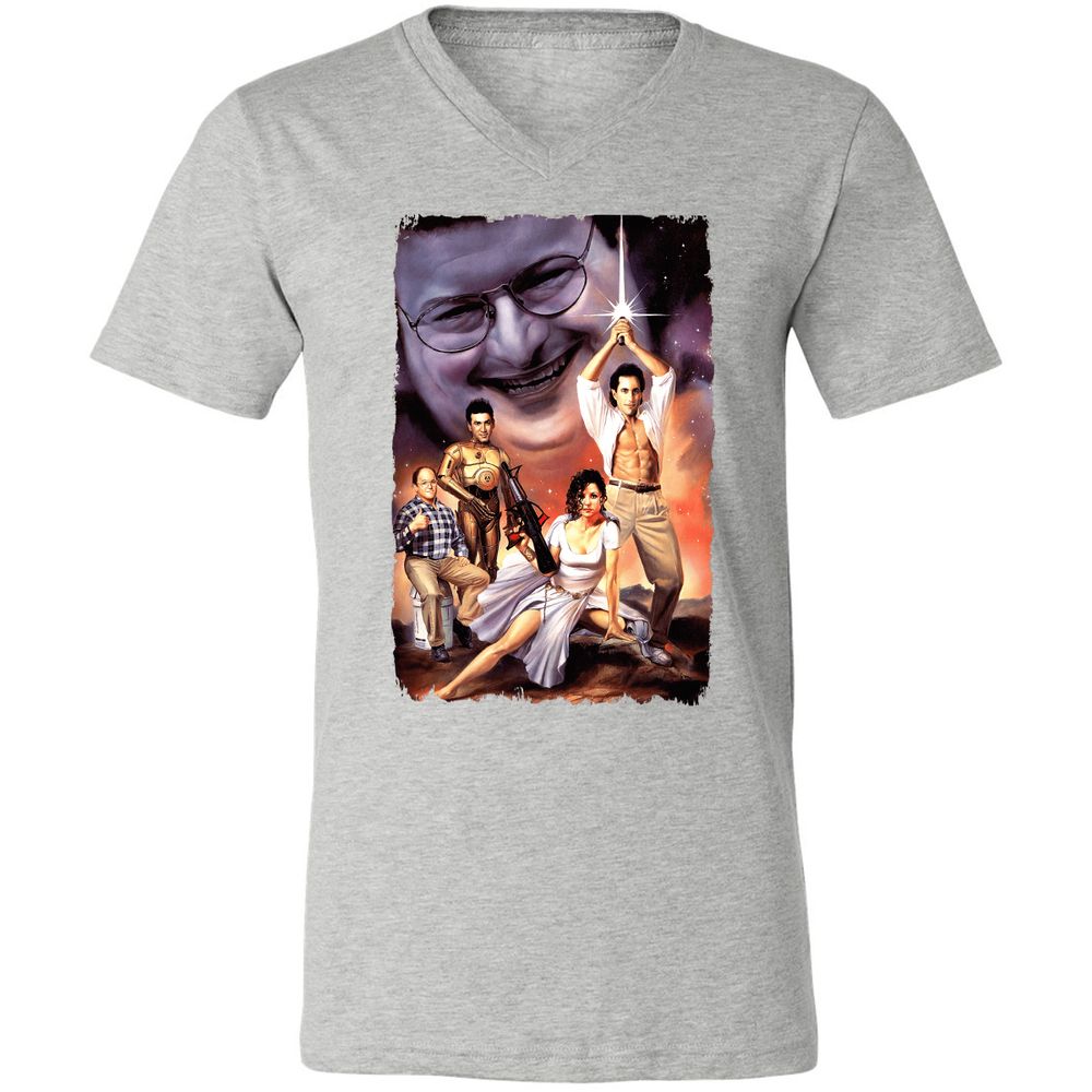 Unisex V-Neck T-Shirt - CMDWEZ4A - Athletic Heather - 7