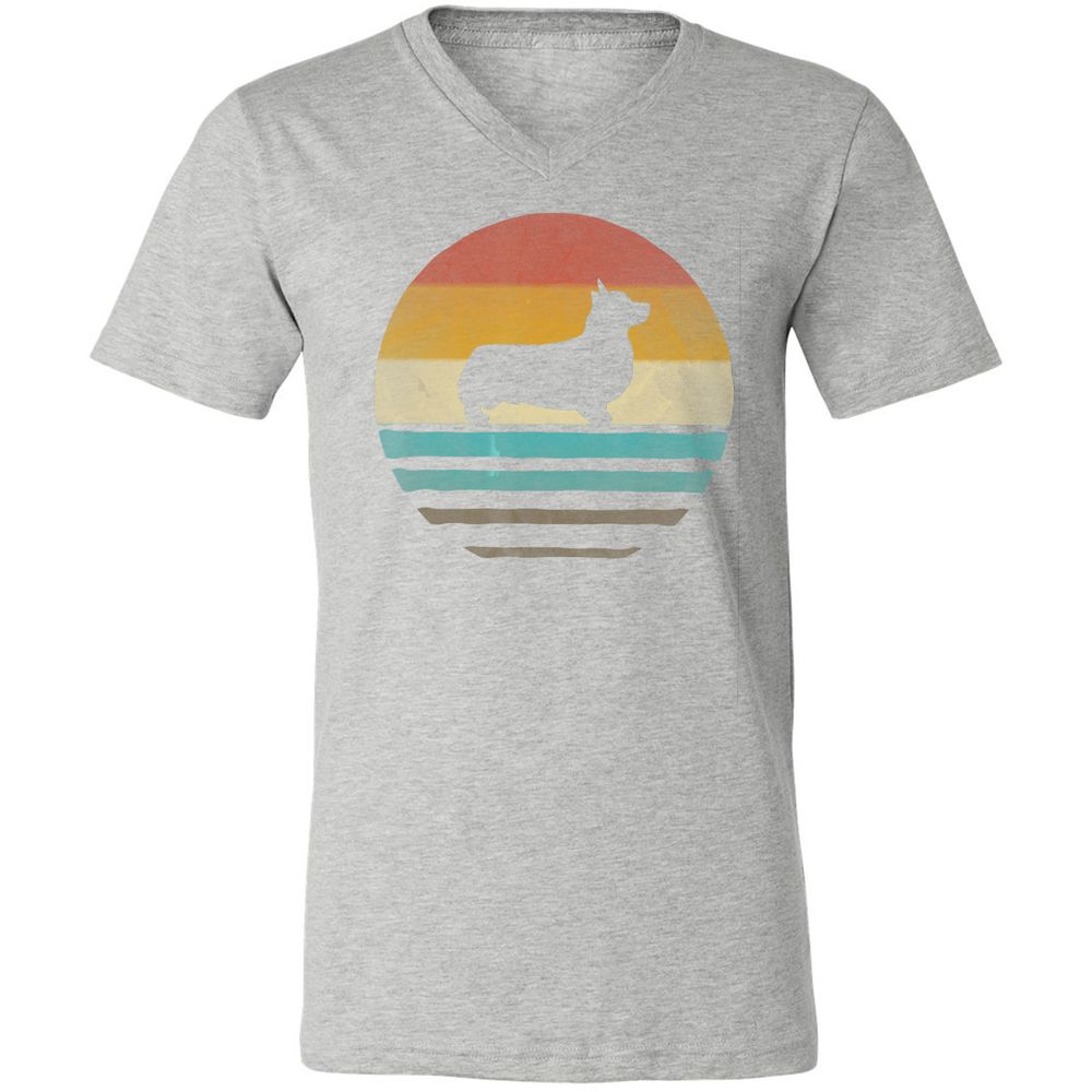 Unisex V-Neck T-Shirt - SUWBVP15 - Athletic Heather - 7