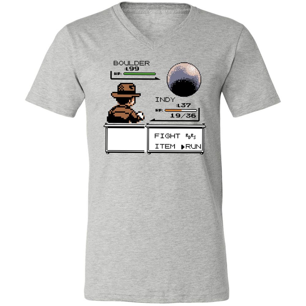 Unisex V-Neck T-Shirt - CX3CTK76 - Athletic Heather - 7