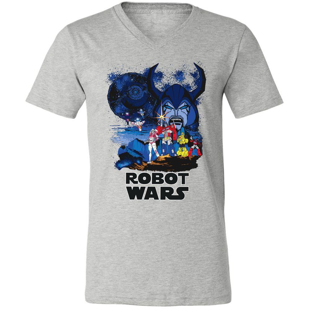 Unisex V-Neck T-Shirt - J4VTJHXN - Athletic Heather - 7