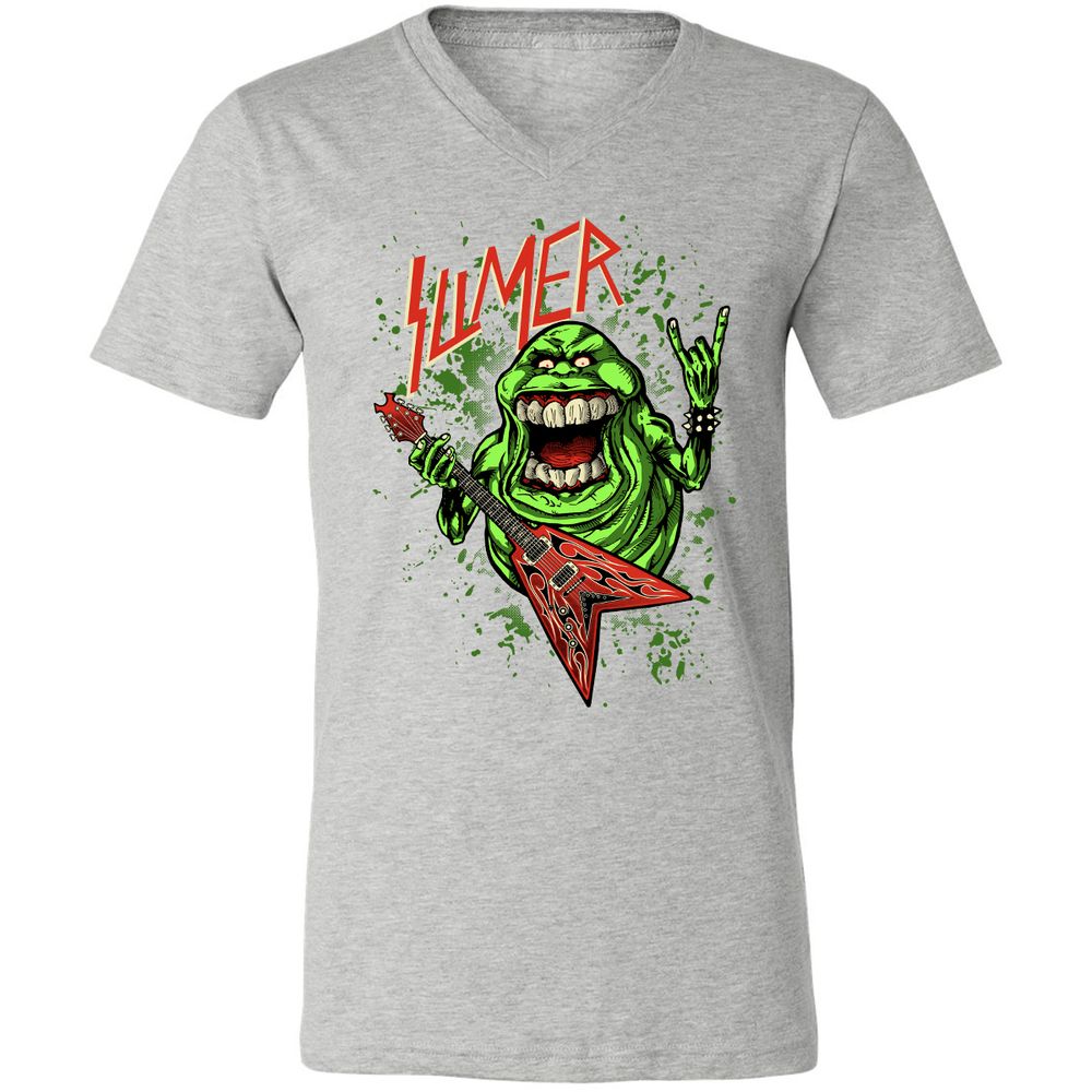 Unisex V-Neck T-Shirt - 2LWM6E55 - Athletic Heather - 7