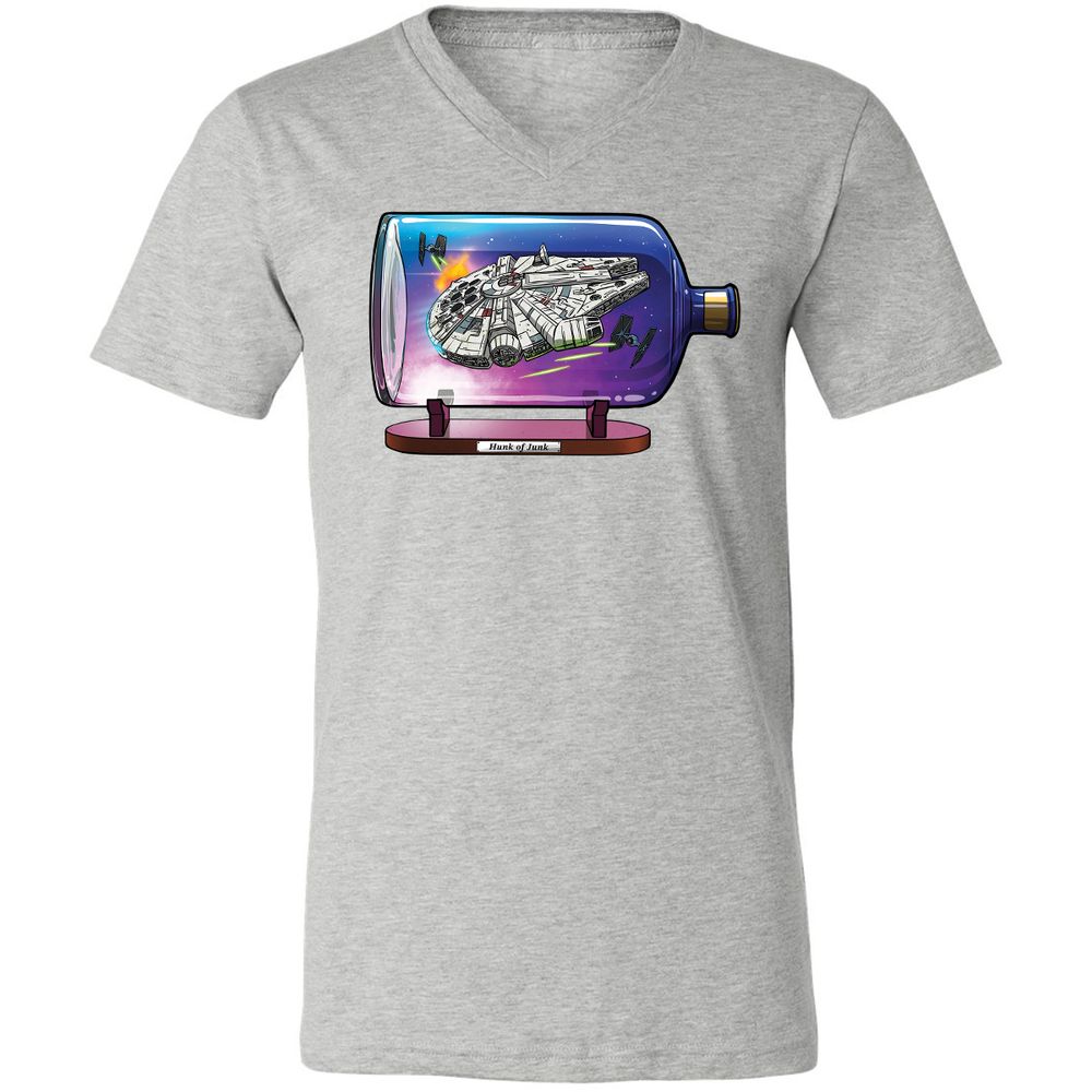 Unisex V-Neck T-Shirt - YPPB3RZW - Athletic Heather - 7