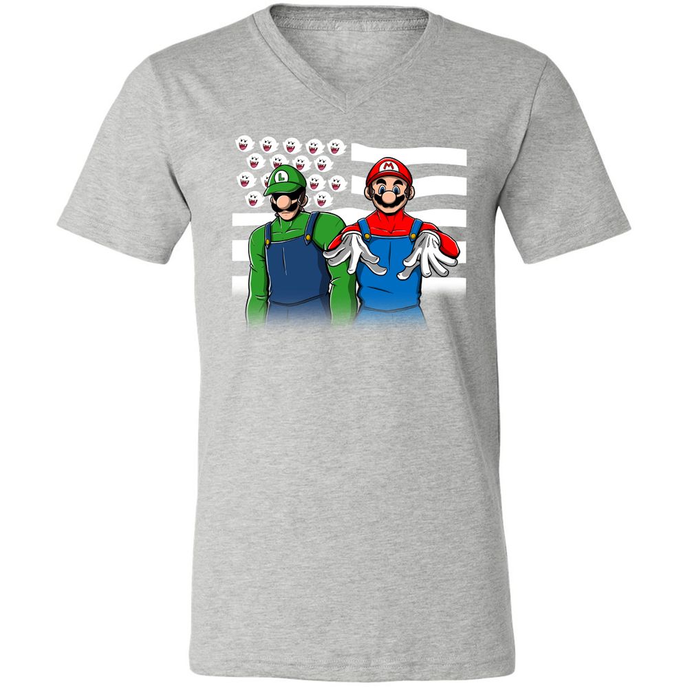 Unisex V-Neck T-Shirt - MG5DRRDX - Athletic Heather - 7