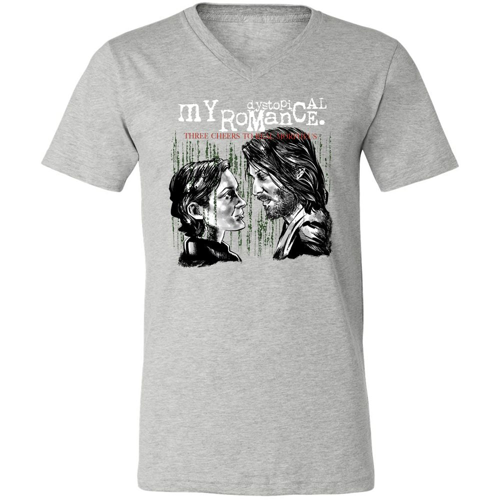Unisex V-Neck T-Shirt - R7TR92ZB - Athletic Heather - 7