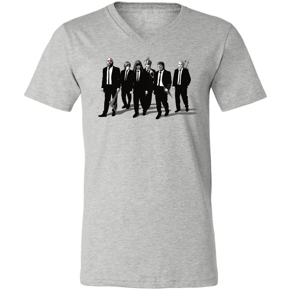 Unisex V-Neck T-Shirt - 3G4MZY2V - Athletic Heather - 7