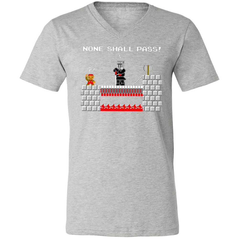 Unisex V-Neck T-Shirt - QQPRUQWP - Athletic Heather - 7