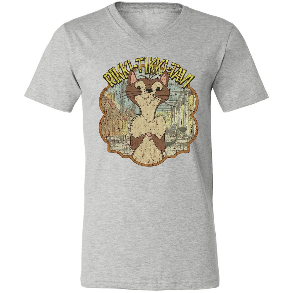 Unisex V-Neck T-Shirt - XW1WCGEK - Athletic Heather - 7