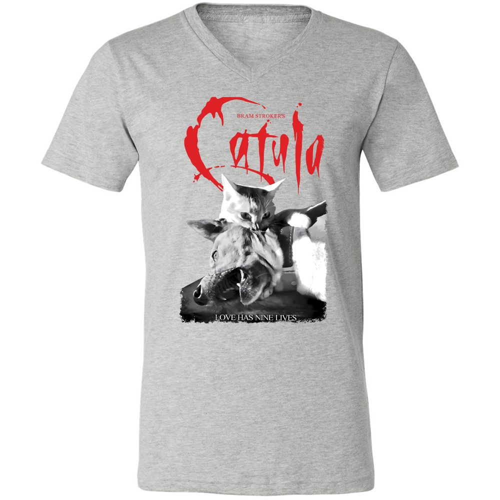 Unisex V-Neck T-Shirt - ZRJR2XPP - Athletic Heather - 7