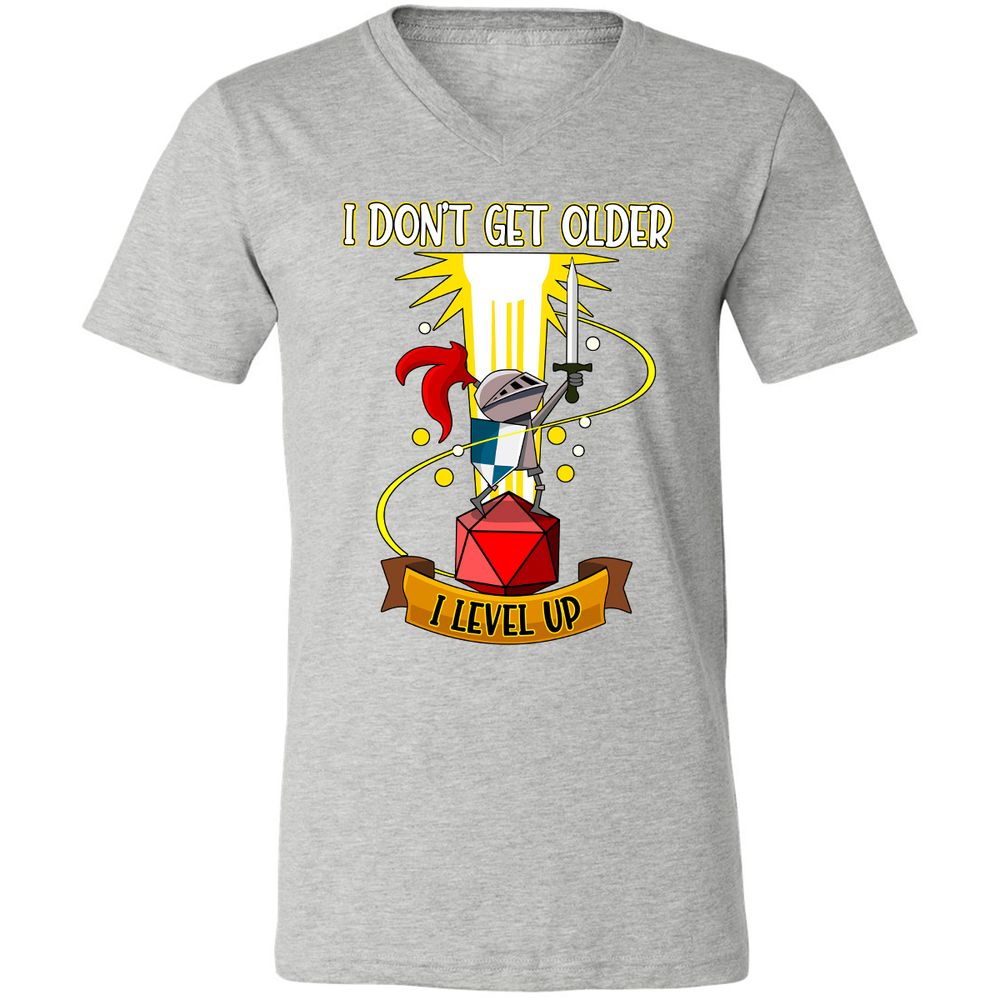 Unisex V-Neck T-Shirt - 6XKHL97C - Athletic Heather - 7