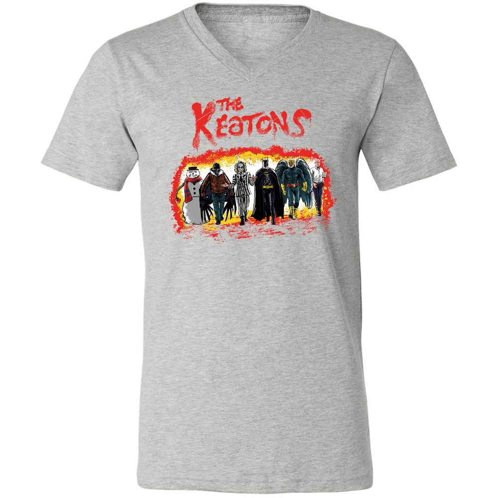 Unisex V-Neck T-Shirt - HPH87CCH - Athletic Heather - 7