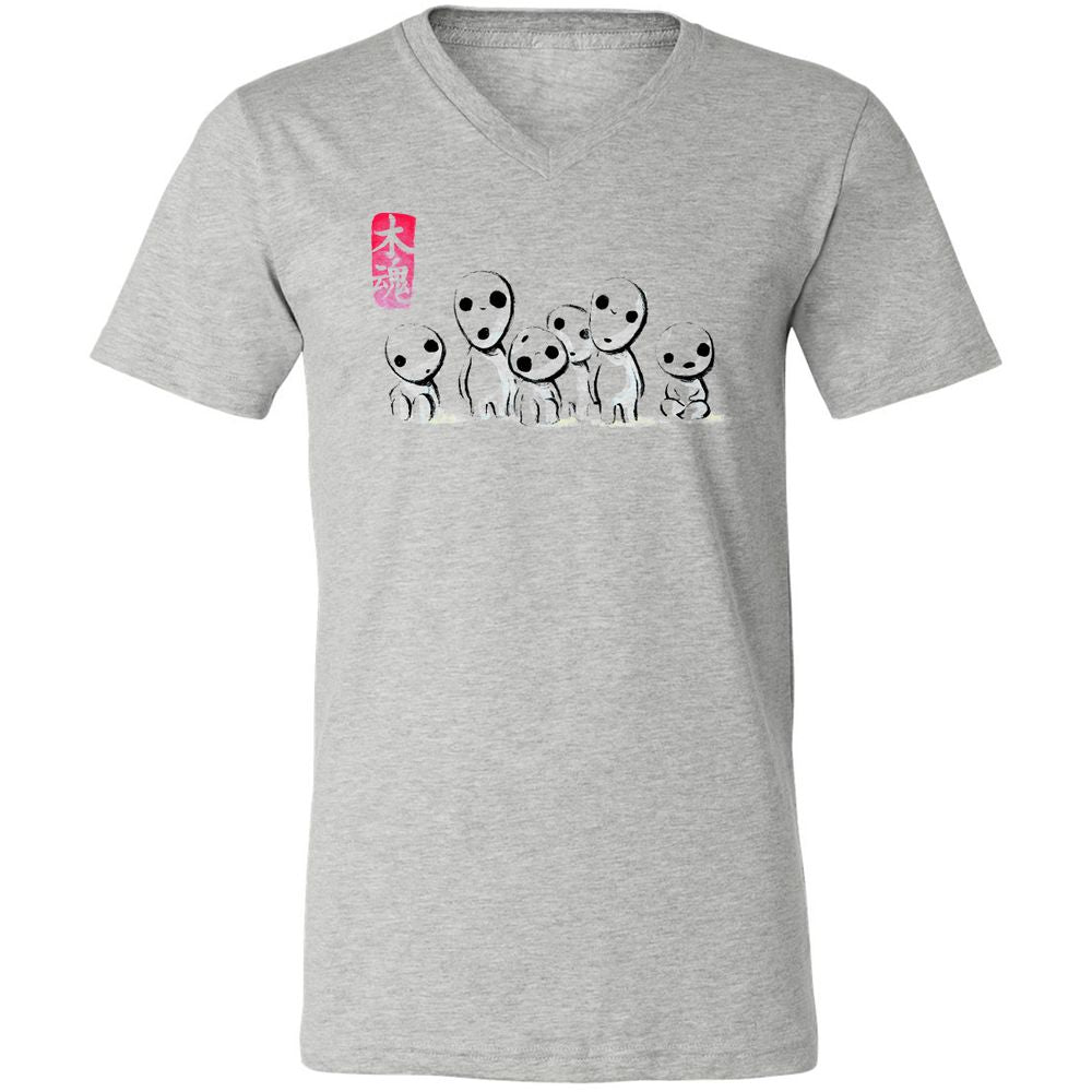 Unisex V-Neck T-Shirt - 7Y8Z5APS - Athletic Heather - 7