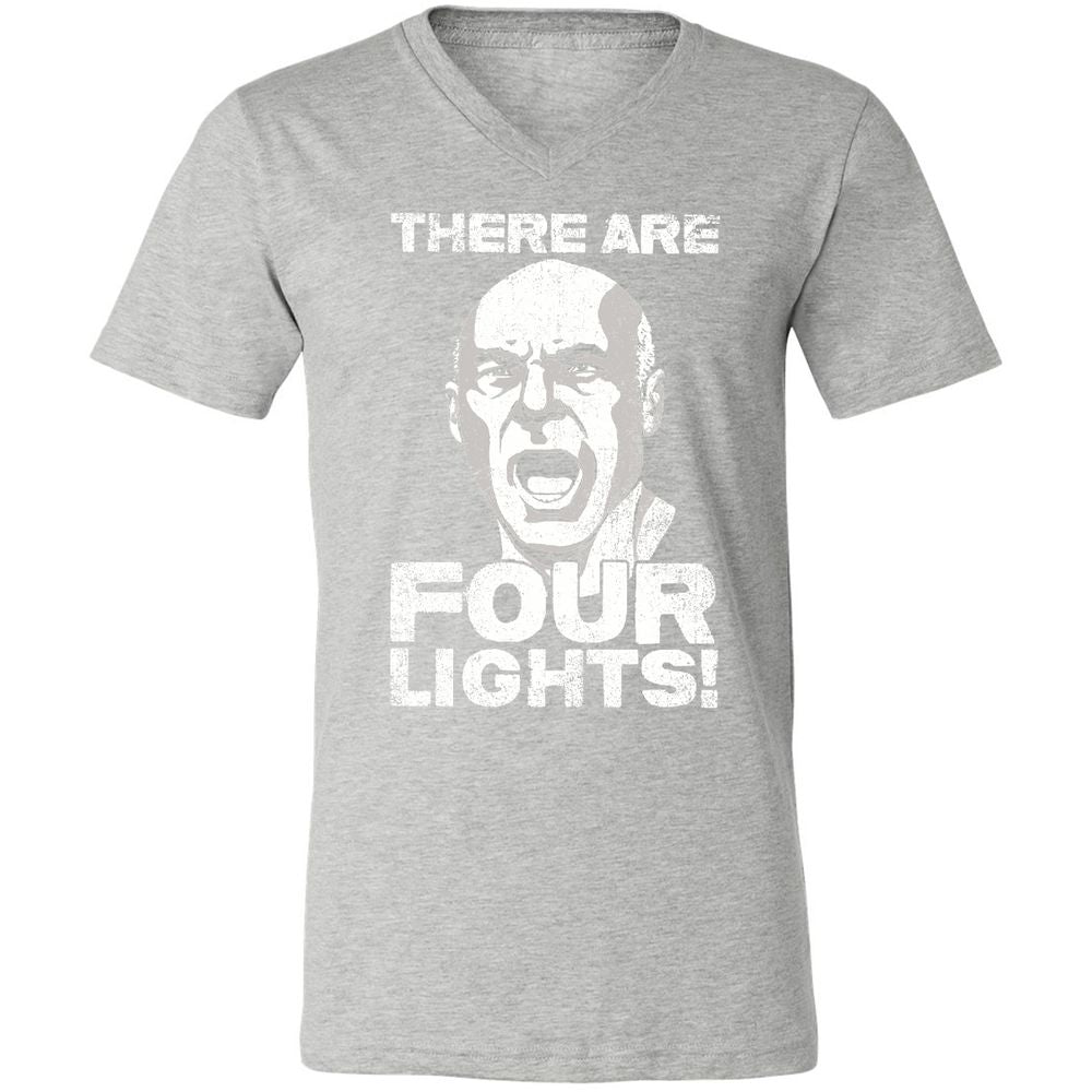 Unisex V-Neck T-Shirt - UJB6M7B7 - Athletic Heather - 7