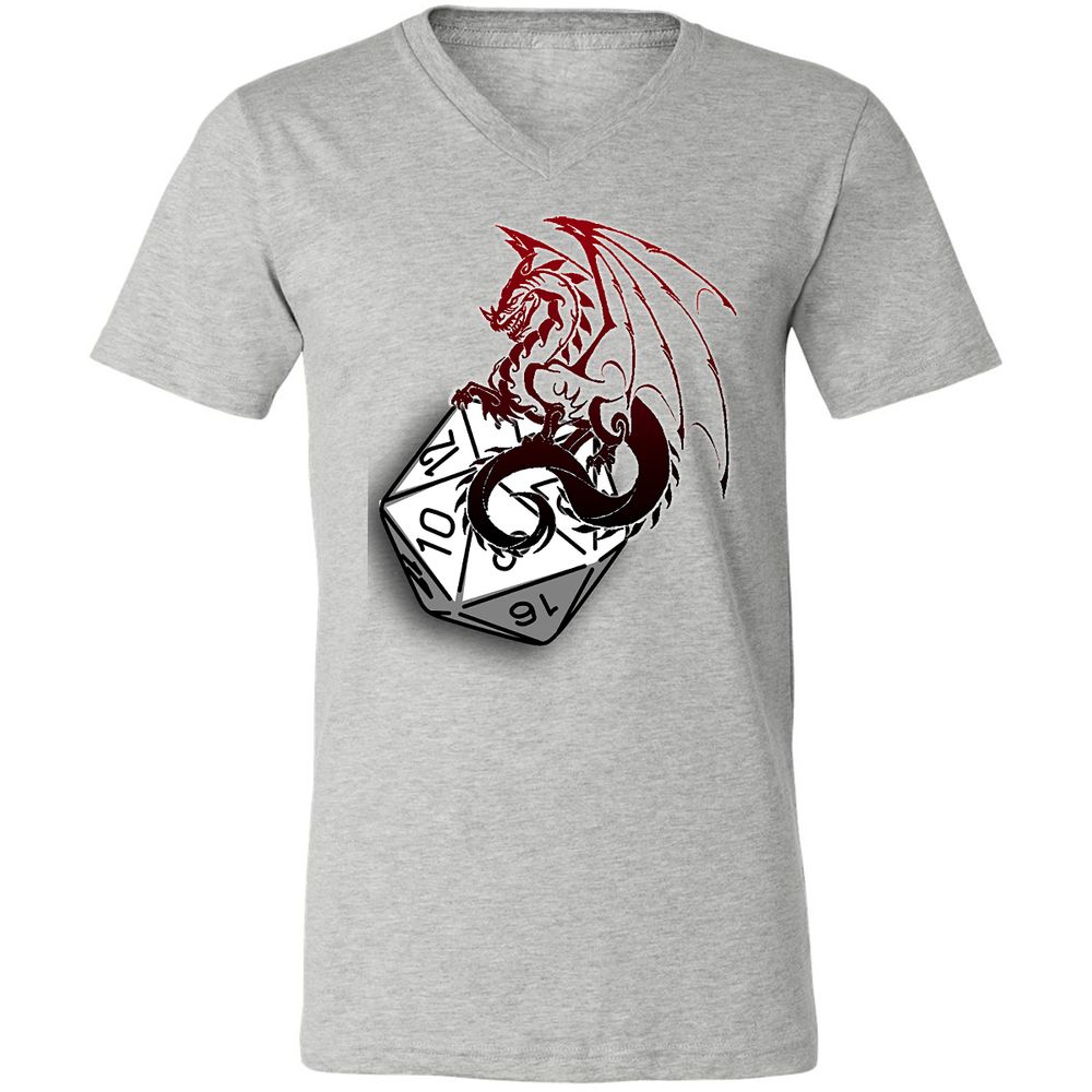 Unisex V-Neck T-Shirt - HLPEL2CV - Athletic Heather - 7