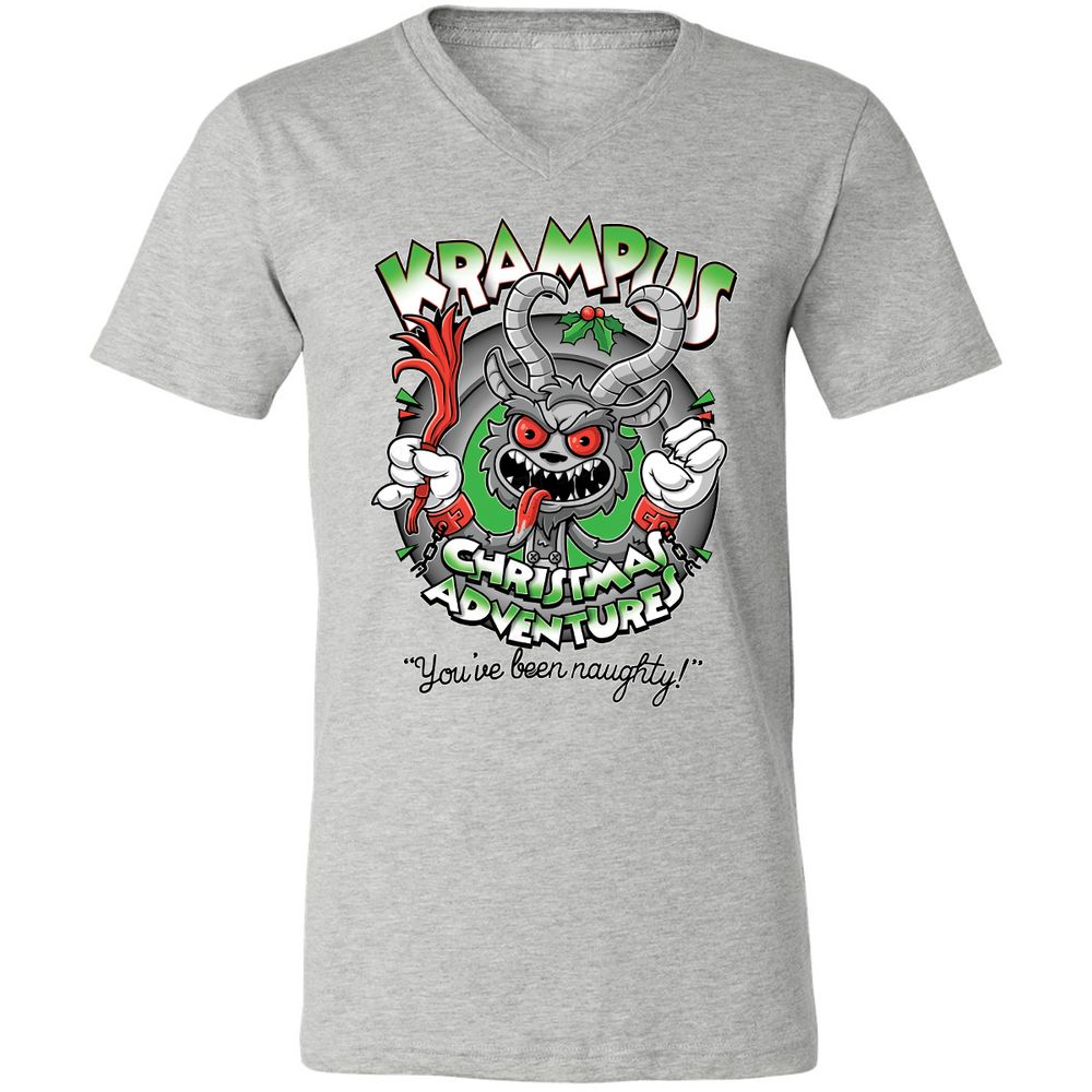 Unisex V-Neck T-Shirt - TTQQH2DU - Athletic Heather - 7