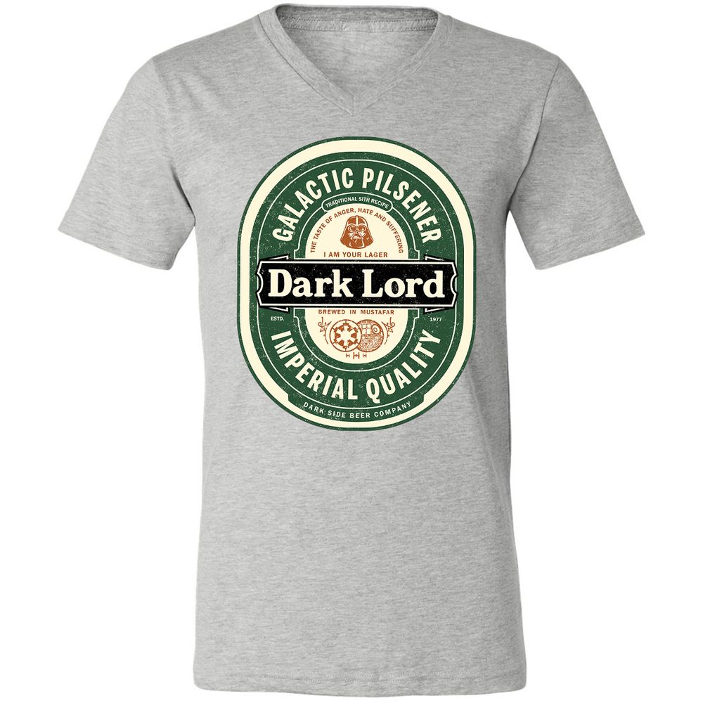 Unisex V-Neck T-Shirt - XUTQ4U7Y - Athletic Heather - 7