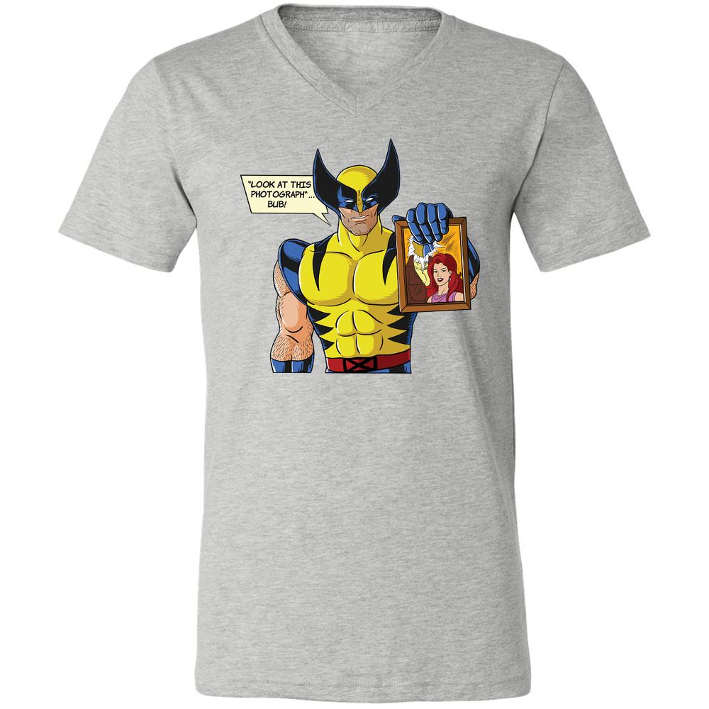 Unisex V-Neck T-Shirt - AZQ36GDN - Athletic Heather - 7