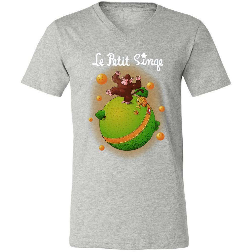 Unisex V-Neck T-Shirt - 8P8RS4TM - Athletic Heather - 7