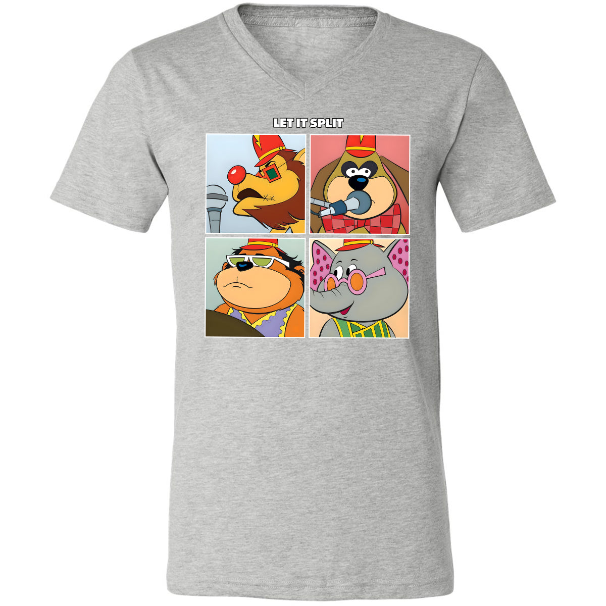 Unisex V-Neck T-Shirt - ZE2E4P57 - Athletic Heather - 7
