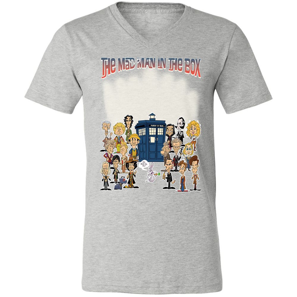 Unisex V-Neck T-Shirt - 5NBXEQFG - Athletic Heather - 7