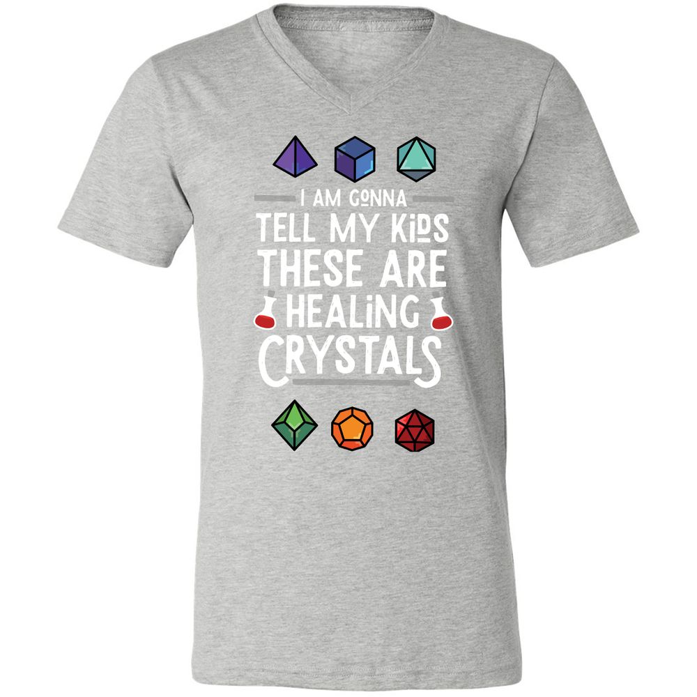 Unisex V-Neck T-Shirt - GS5M3SJN - Athletic Heather - 7